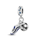 Football Charm For Pandora Bracelet, Shoe Charm For Pandora Bracelet, Athlete Girl Charm For Pandora Bracelet,