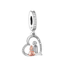 Grandma Charm - Sterling Silver & Rose Gold Charm For Bracelet